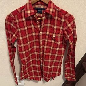 Woman’s S Ralph Lauren long sleeve button down shirt